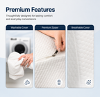 Premium Wedge Cushion With memory foam - Pain reducer & remover