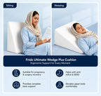 Premium Wedge Cushion With memory foam - Pain reducer & remover