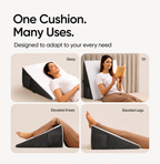 Premium Wedge Cushion With memory foam - Pain reducer & remover